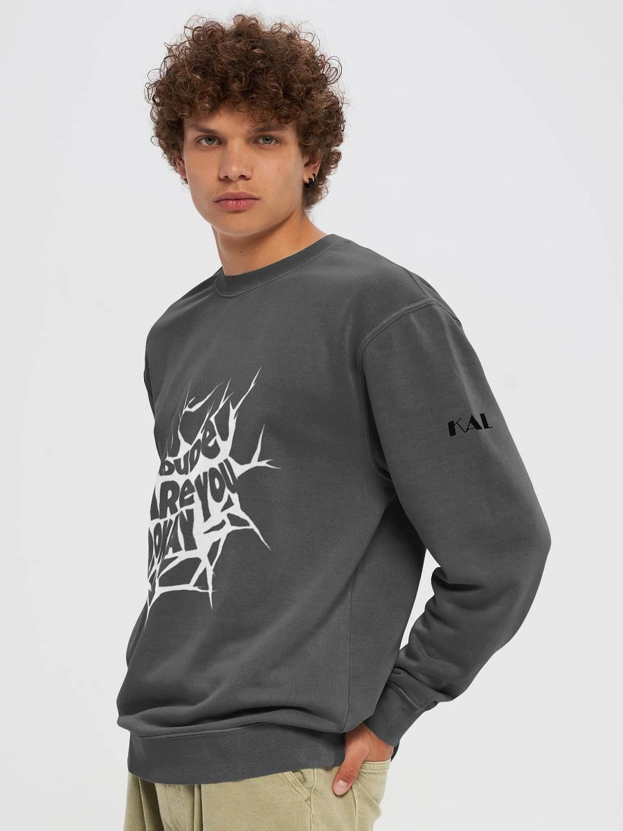 Dude, are you okay?" sweater product image (5)