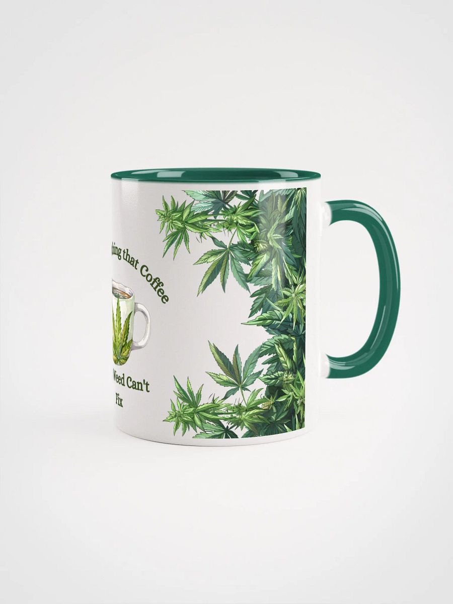 Vibrant Cannabis Leaf and Coffee Lovers Mug product image (2)