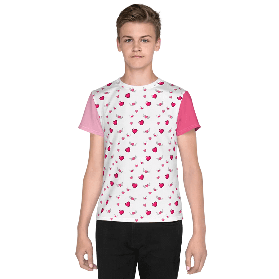 Hearts a Flutter Youth Crew Neck Tee product image (1)