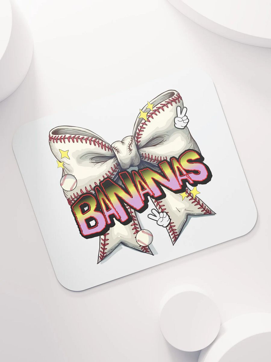 Bananas Bow Baseball Play Mouse Pad product image (5)