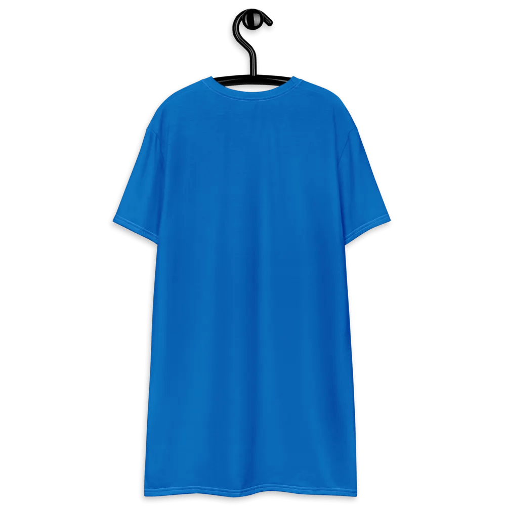 Raq Logo T-shirt Dress (royal blue) product image (8)