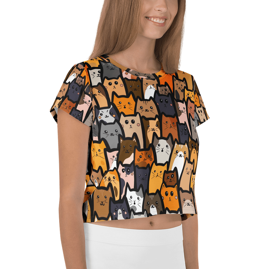 "Cats" Crop Top product image (4)
