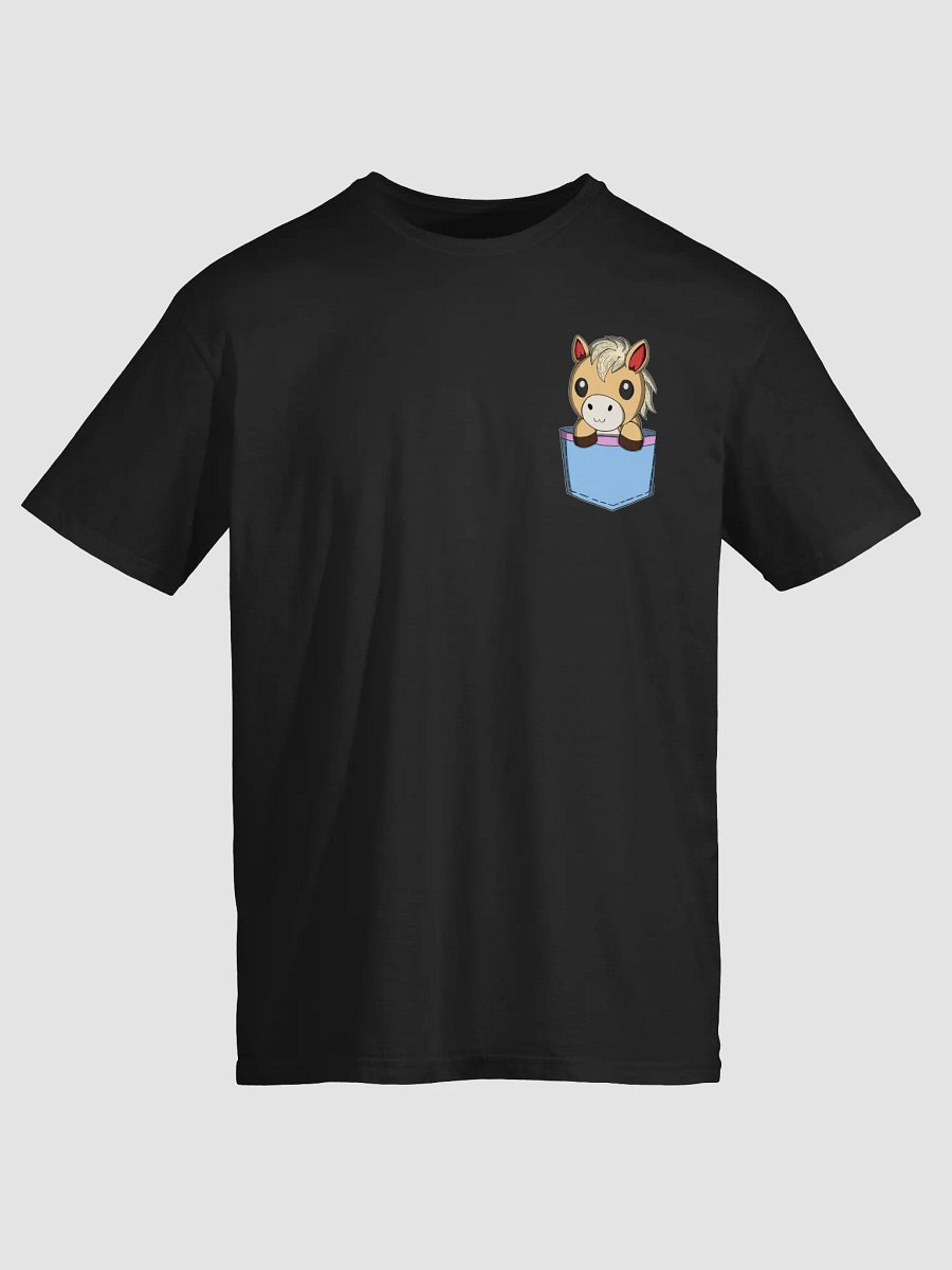Pocket Waffle & Relatable Horses Hug T-Shirt | Cute Plush Horse Duo Tee | Cute Front & Back Print product image (32)
