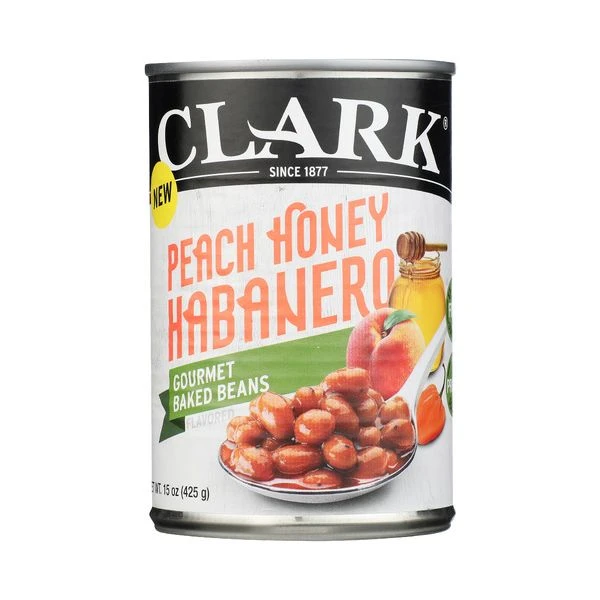 Clark Baked Beans Peach honey Haberno product image (1)