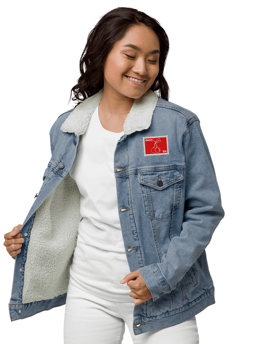 Cherry Sherpa Denim Jacket product image (6)