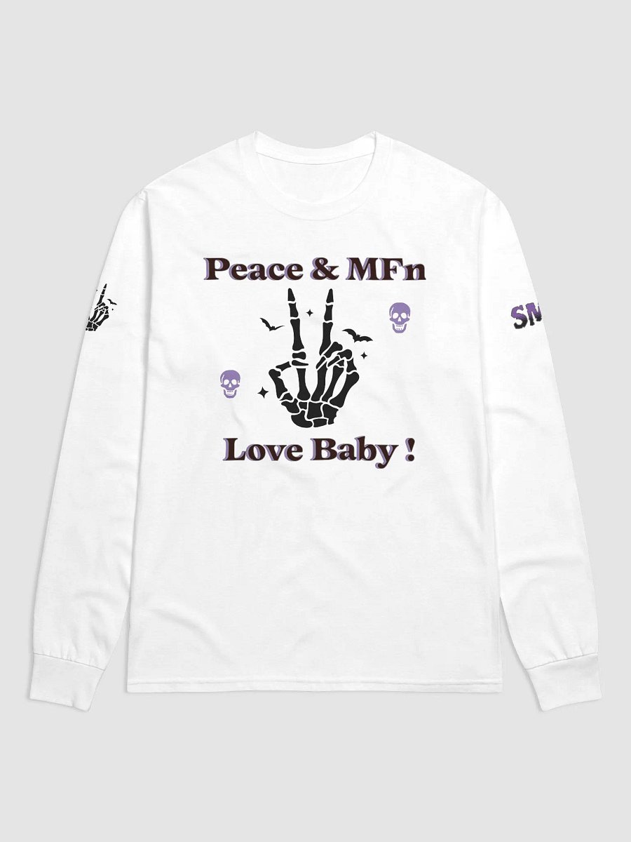 ''Peace & MF'n Love Baby'' Long Sleeve Shirt by Champion product image (1)