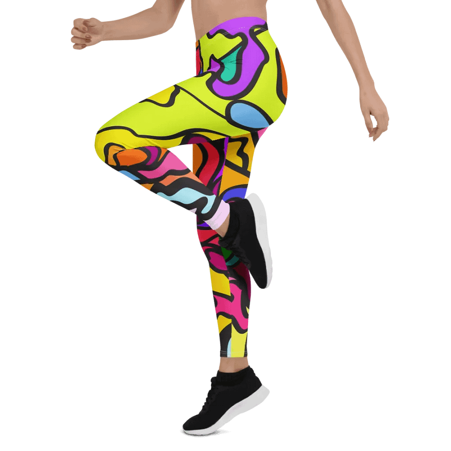 Flowing Colors All-Over Leggings – Wave at Sunset product image (5)