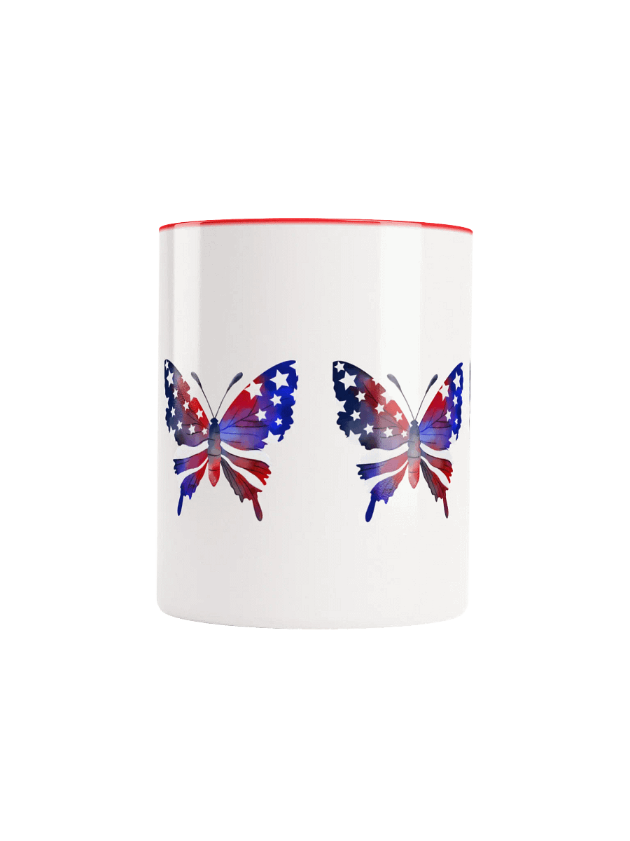 Patriotic Butterfly Ceramic Mug product image (10)
