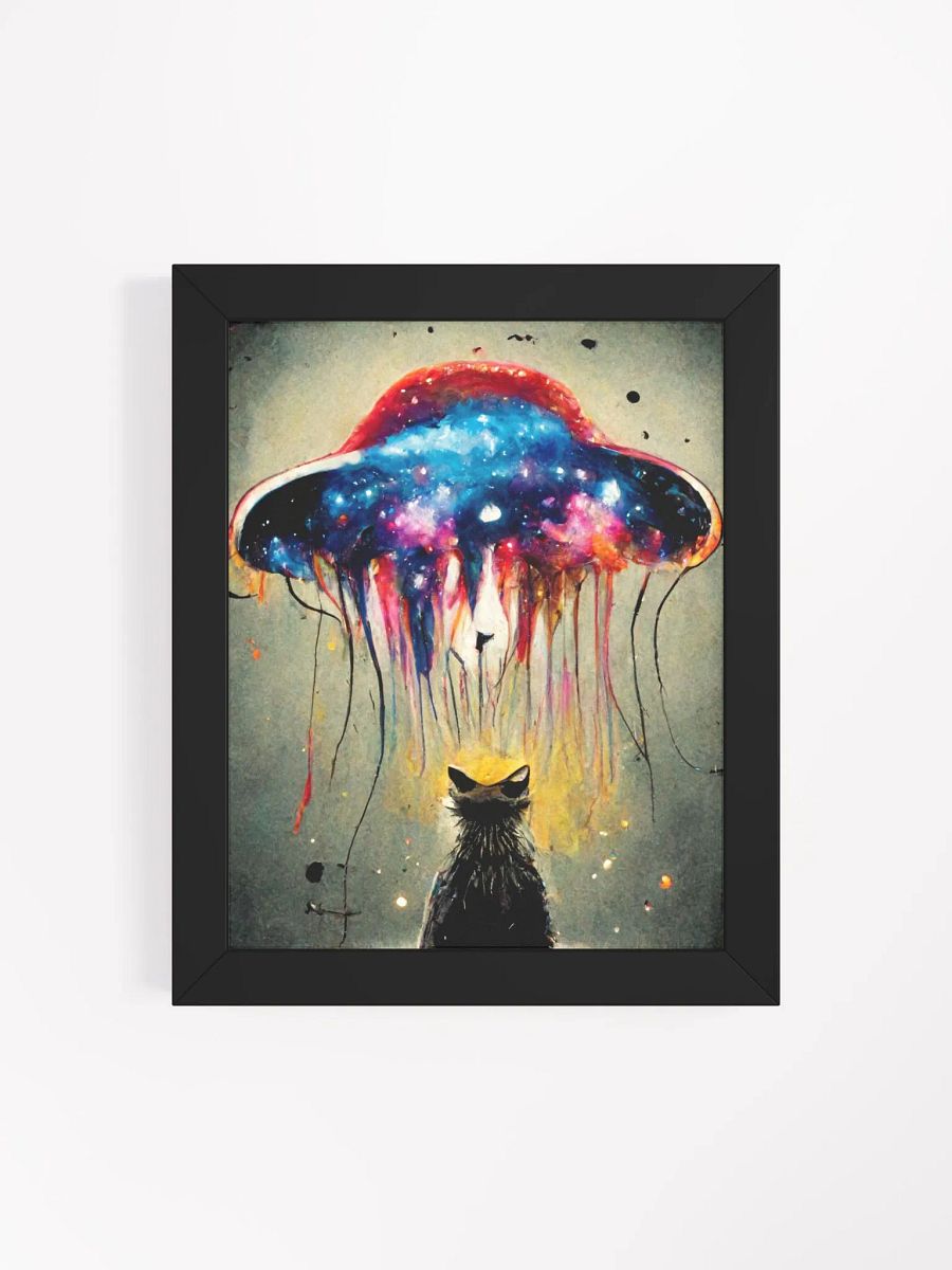 Cosmic kitty Silhouette Print- has sister pieces! product image (35)