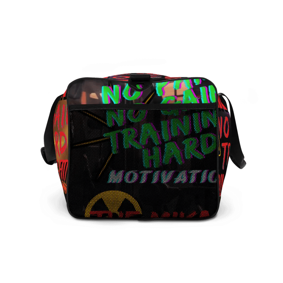 Bolsa de lona macuto sport para gimnasio deportes fitness boxeo By The Mika King Wear No Pain No Gain Training Hard Serie. product image (5)