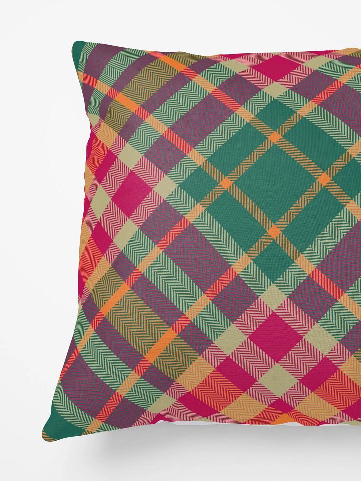 Symmetric Plaid Christmas Pillow product image (2)
