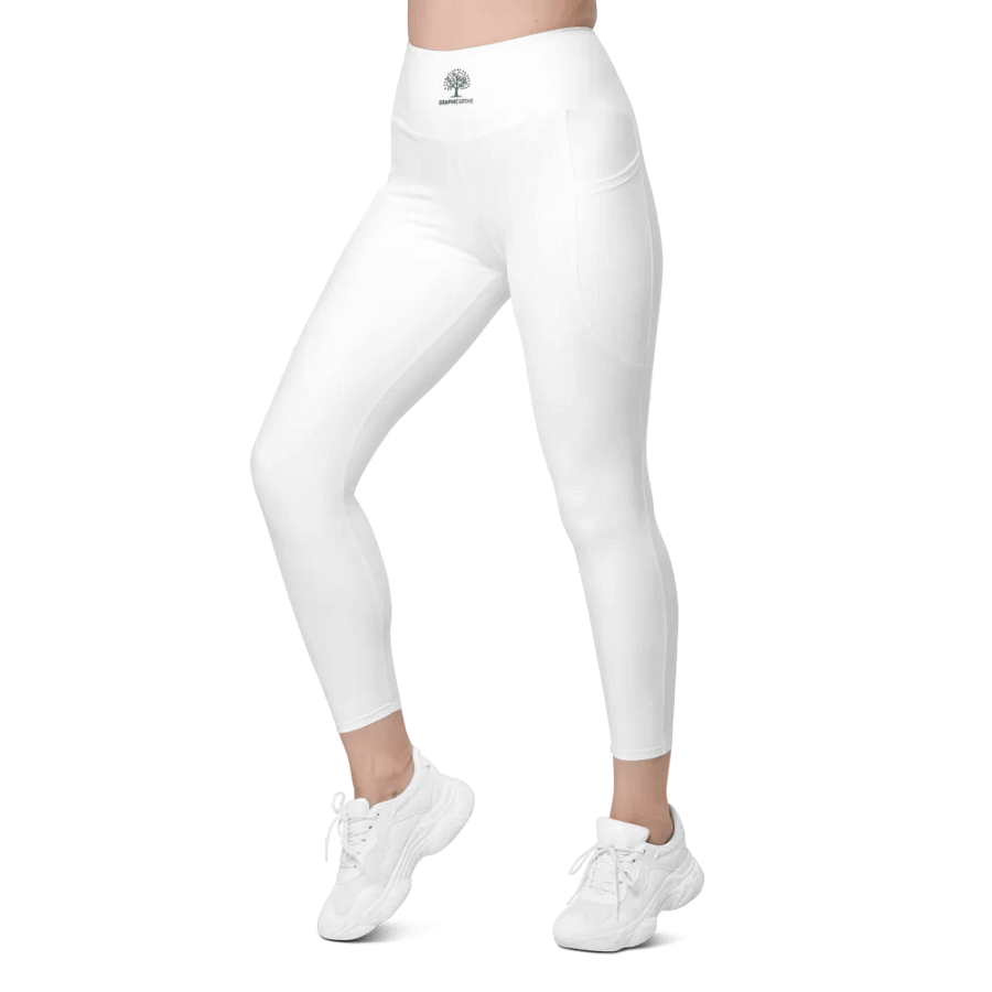 Graphic Grove Women's White Leggings with Pockets product image (4)