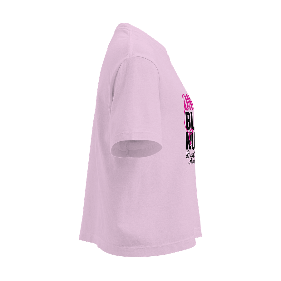 Oncology Black Nurse Breast Cancer Awareness Pink Ribbon Heavyweight Boxy T-Shirt + Free Ebook product image (5)