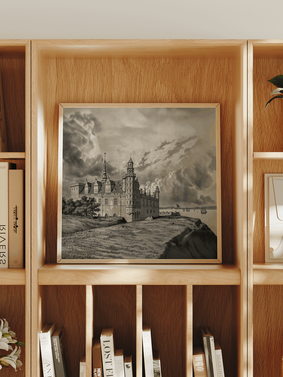 Kronborg castle - Vintage painting - Square product image (3)