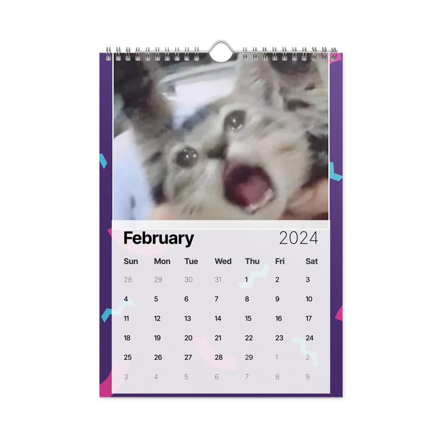 Wall Calendar (2024): Meme Cats product image (7)