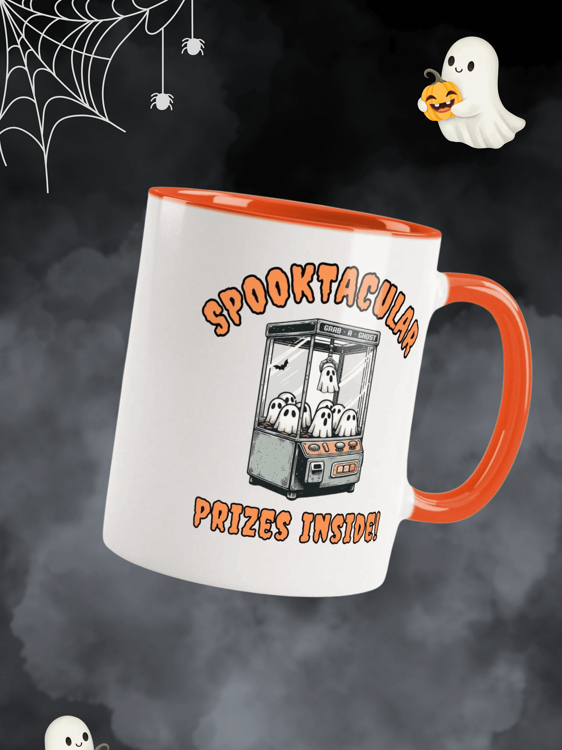 Spooktacular Ghost Claw Machine Ceramic Mug product image (1)