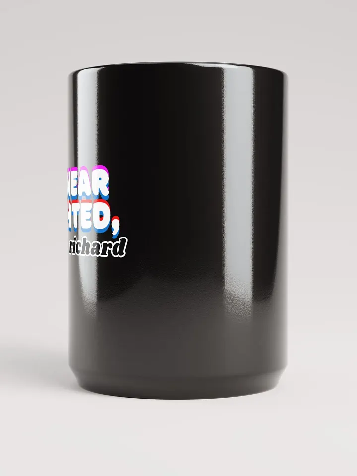 I'M NEARSIGHTED, RICHARD black glossy mug product image (2)