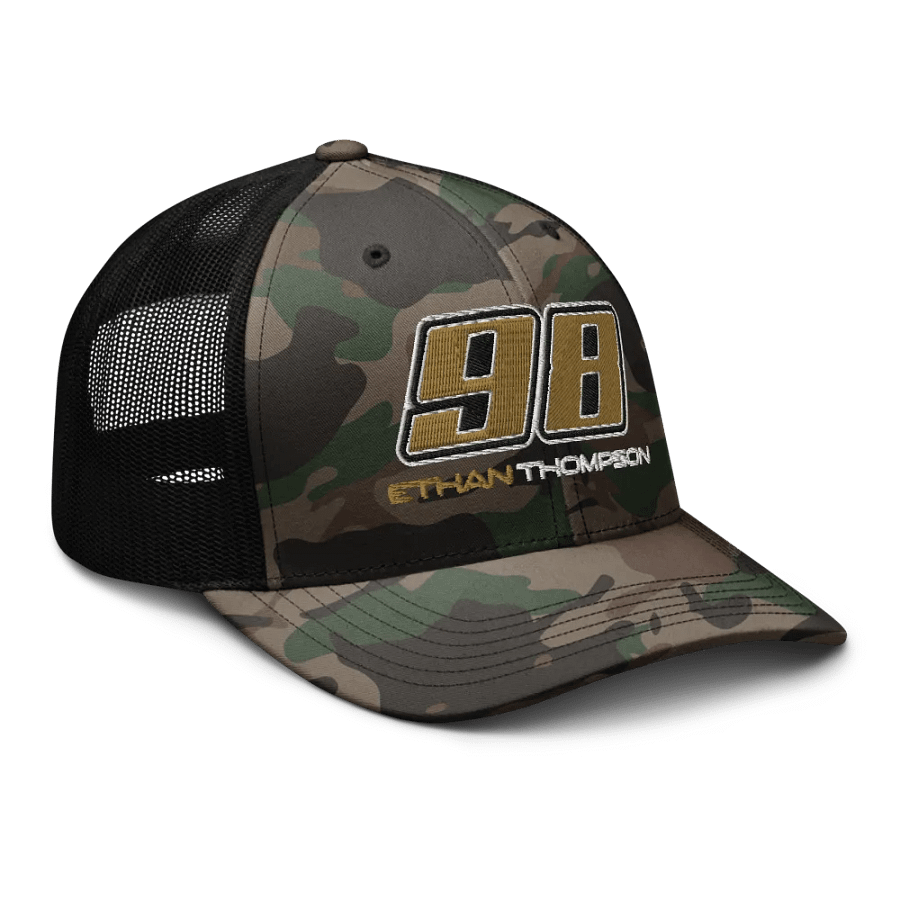 Ethan Thompson 98 Racing Fan Camo Snap back product image (8)