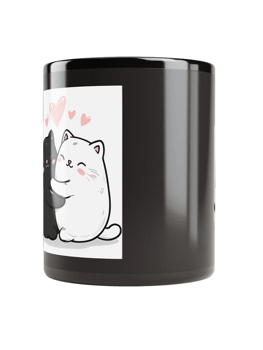 Purrfect Love Black Glossy Mug product image (5)