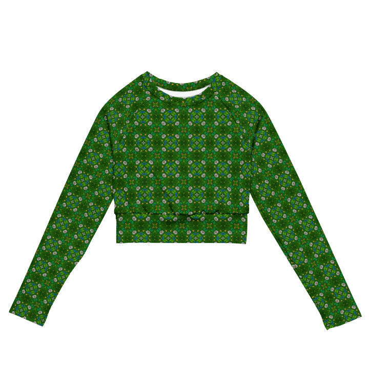 Symmetry Blooms Recycled Crop Top product image (2)