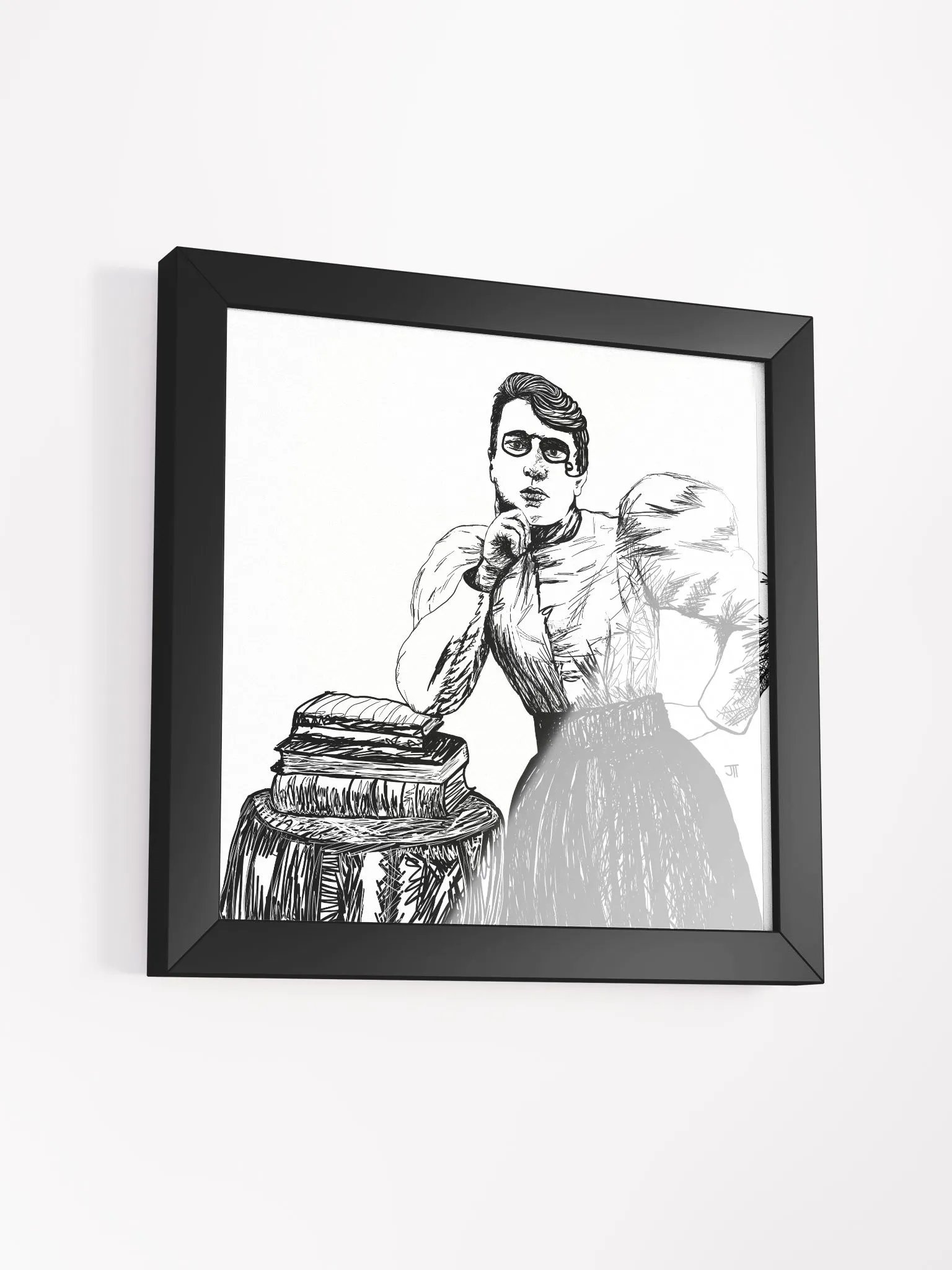 Framed Emma Goldman Print - Black & White product image (3)