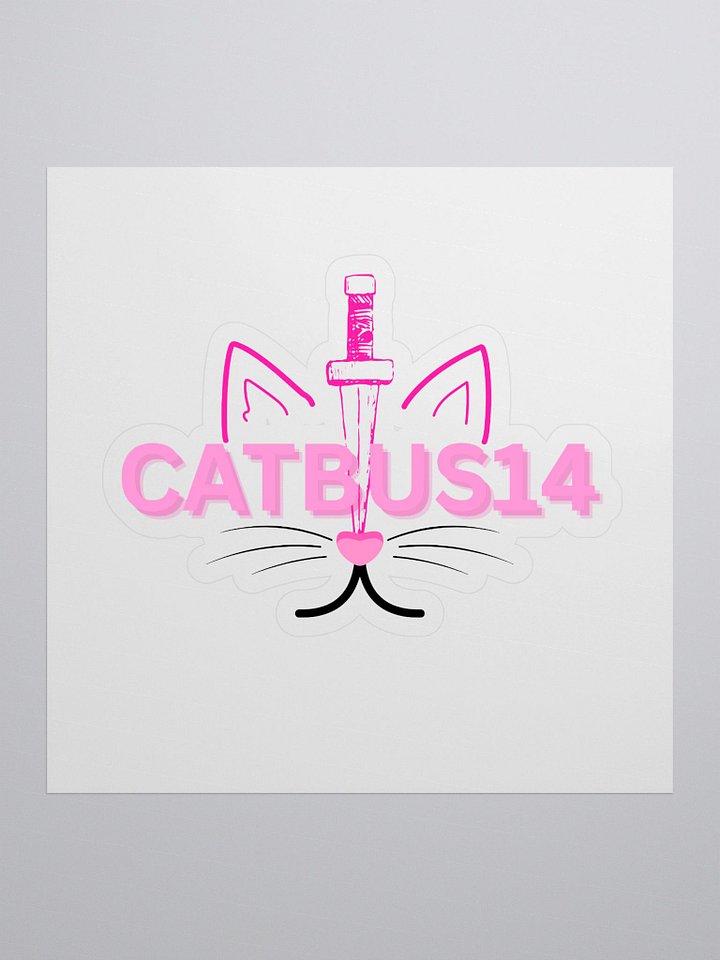 Catbus14 Stabby Tabby sticker product image (1)