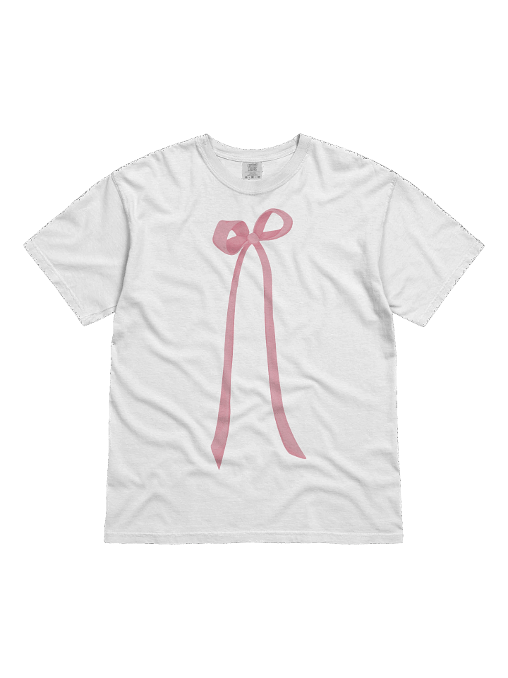 Vintage Pink Ribbon Bow T-Shirt product image (92)