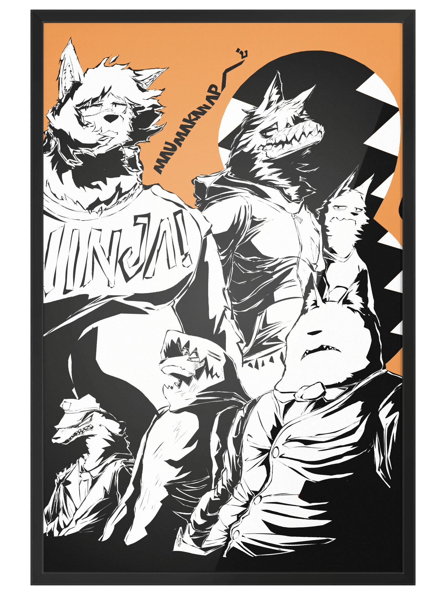 POSTERS | MMA FAN-ART #1 (B&W EDITION) Framed product image (1)