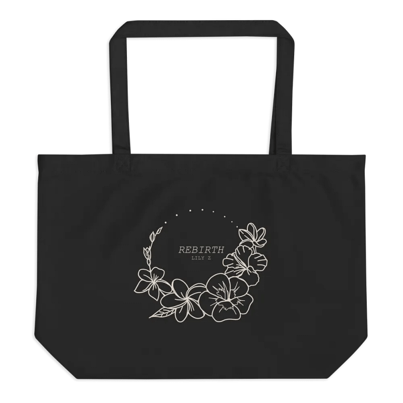 REBIRTH Organic Cotton Tote Bag - Black