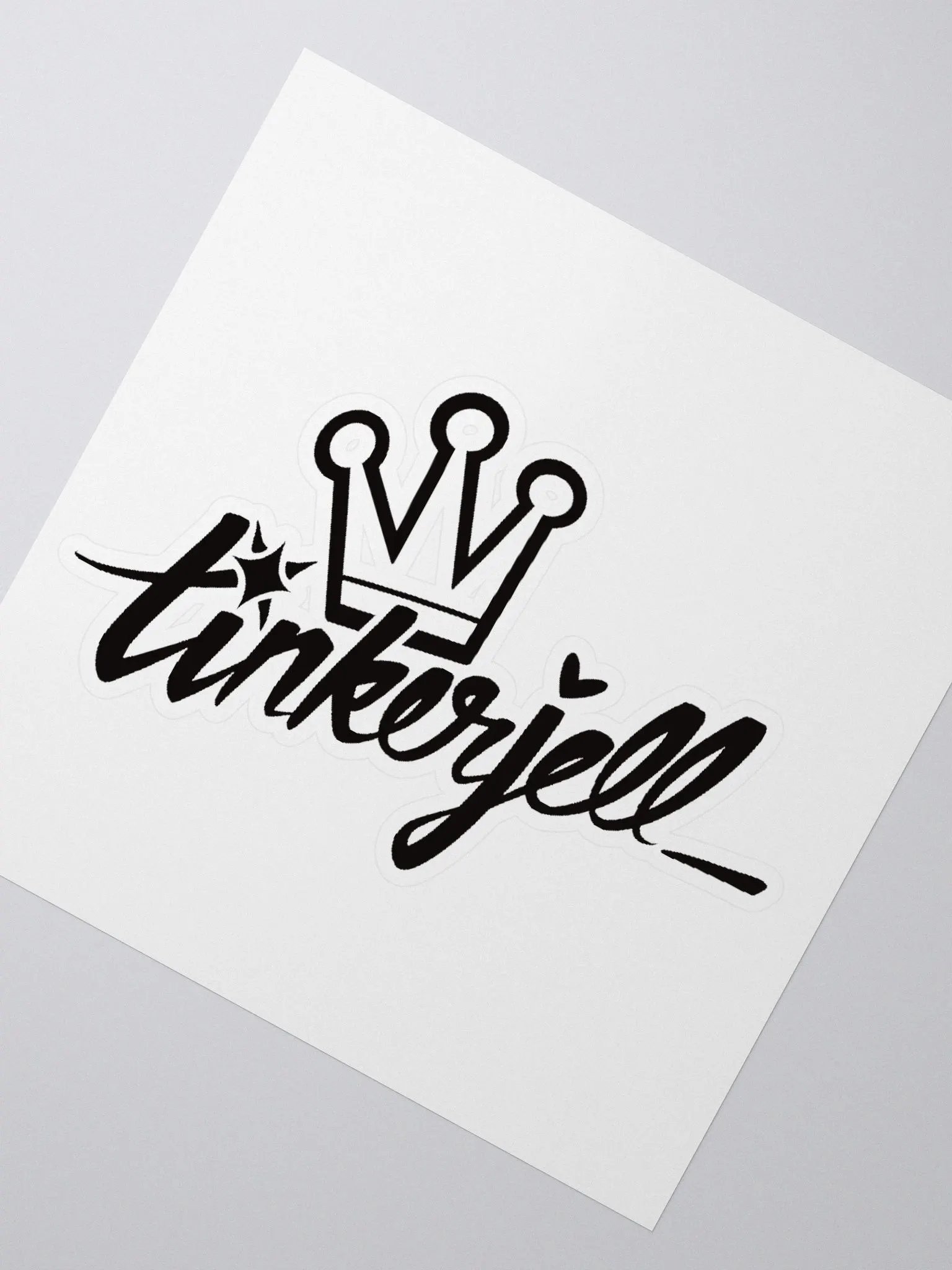 TinkerJell Logo Sticker (Black) product image (2)
