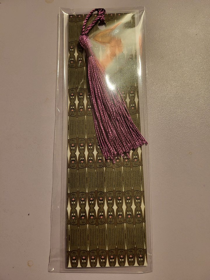 Cute Cartoon Boy Dog Smiling Pattern Laminated Bookmark with Tassel product image (2)