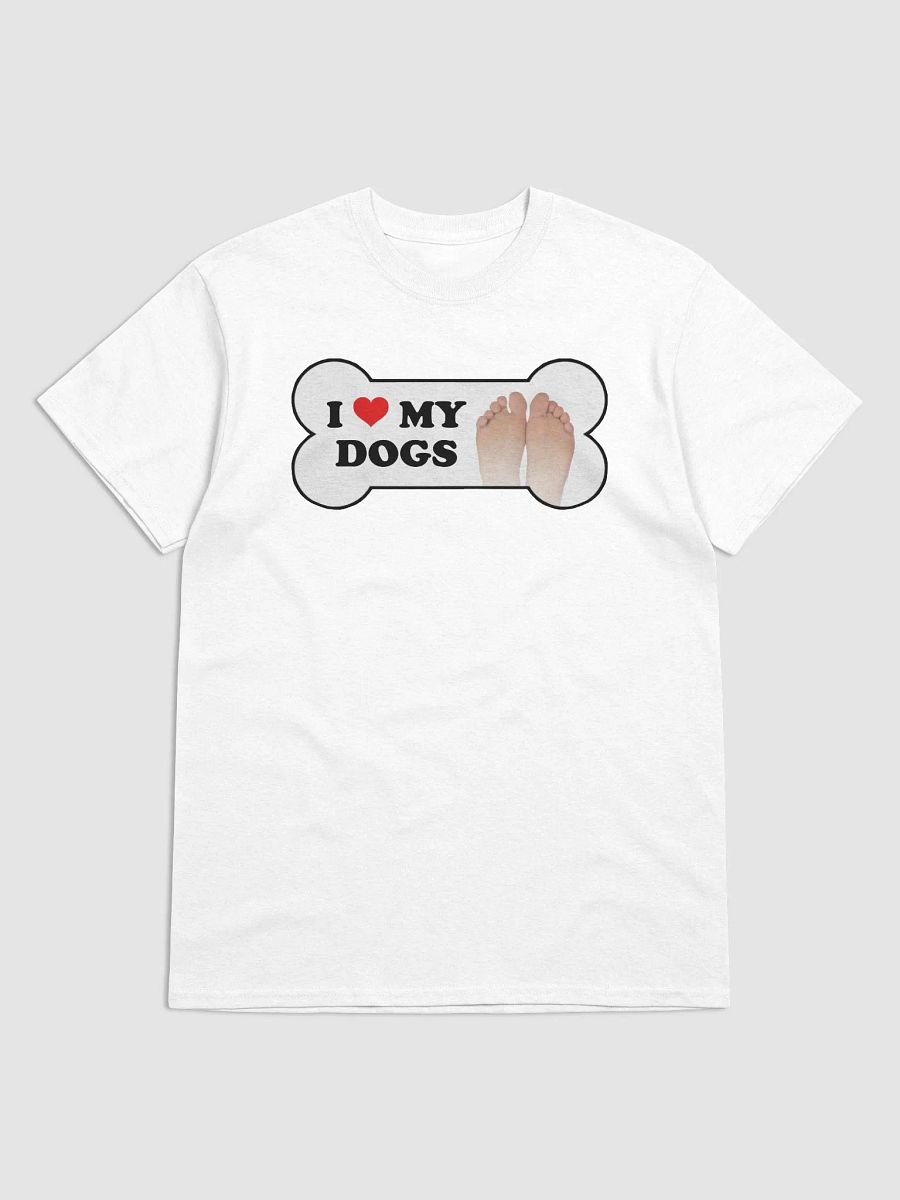 I love my dogs (toes) T-shirt product image (1)