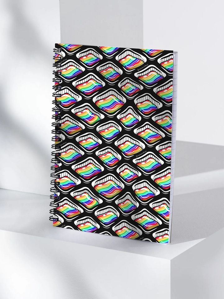 Rainbow Squares Spiral Notebook product image (1)