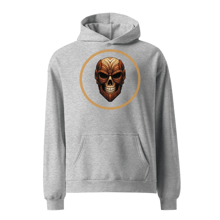 Mechanical Tribal Skull Oversized Hoodie product image (2)