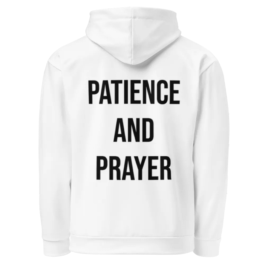 Strength in Patience -Midnight Black Canvas Unisex Hoodie product image (3)