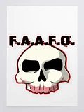 F.A.A.F.O. Skull stickers product image (1)