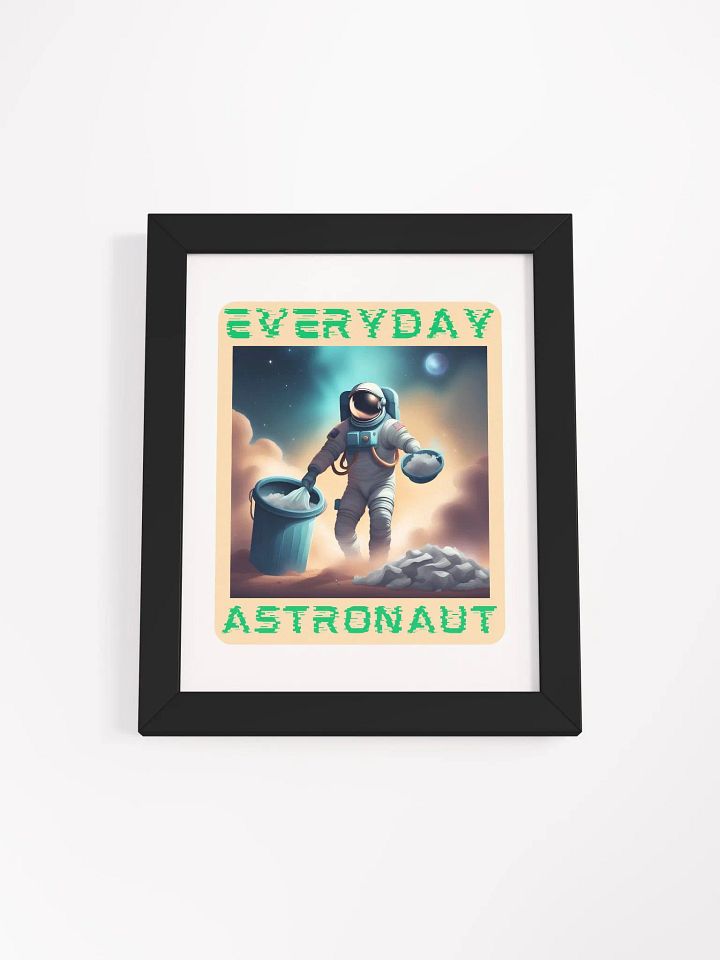 Everyday Astronaut Taking the Trash Out Framed Poster product image (19)