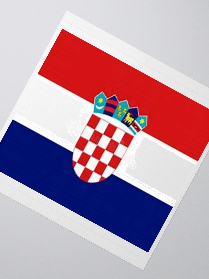 Croatia Flag Sticker | Chequered Coat of Arms Design | Durable Vinyl | 3 Sizes product image (4)