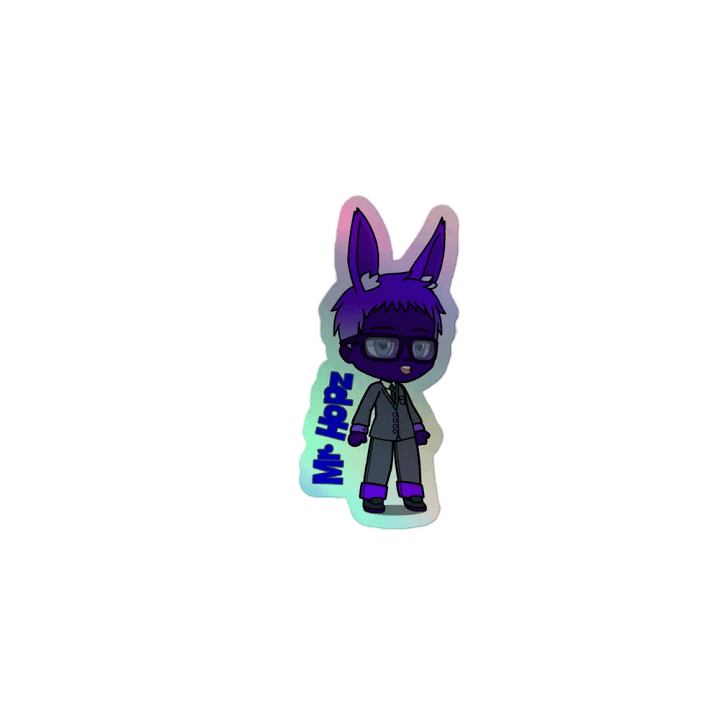 Mr. Hopz - Star Cluster Bunnies - rainbow sticker product image (1)