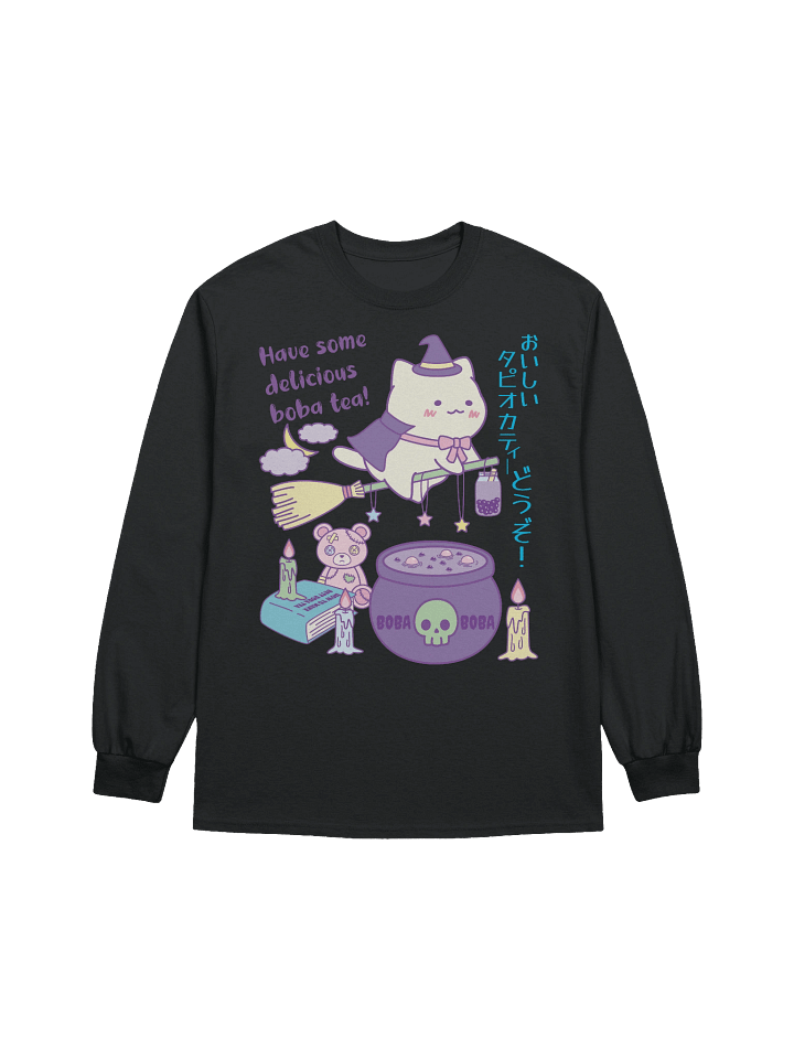 Boba Witch Kitty - Unisex Adult Long Sleeve T-shirt product image (1)