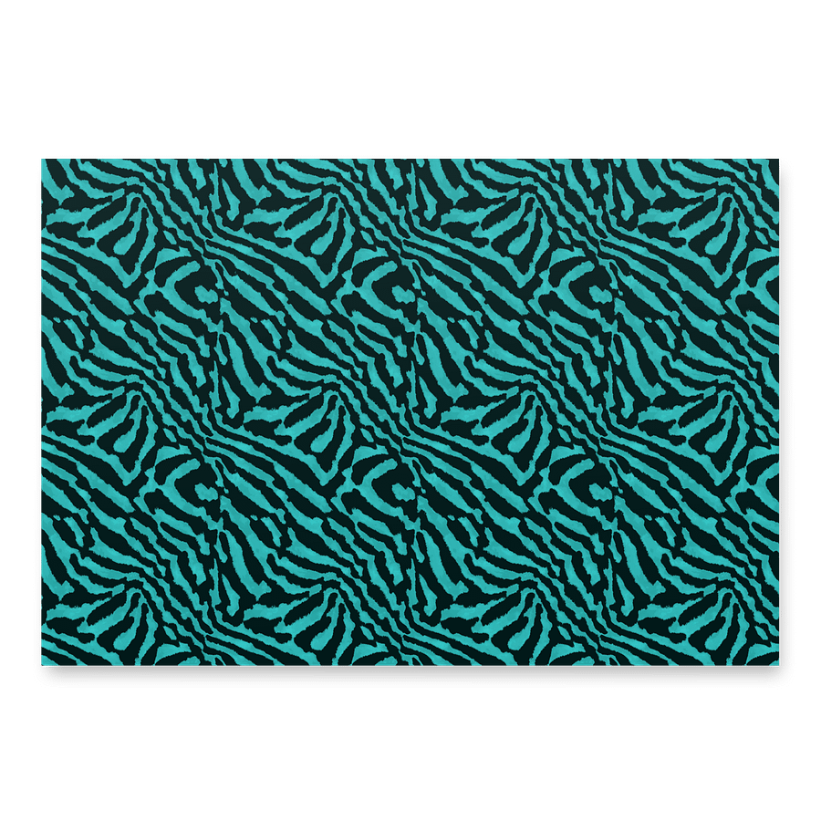 Teal Zebra Paper Sheets product image (2)
