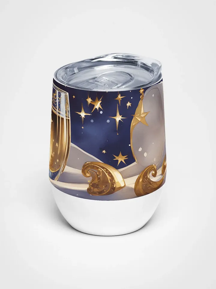 Starry Night Wine Tumbler 12 Oz – Celestial Elegance in Every Sip product image (1)