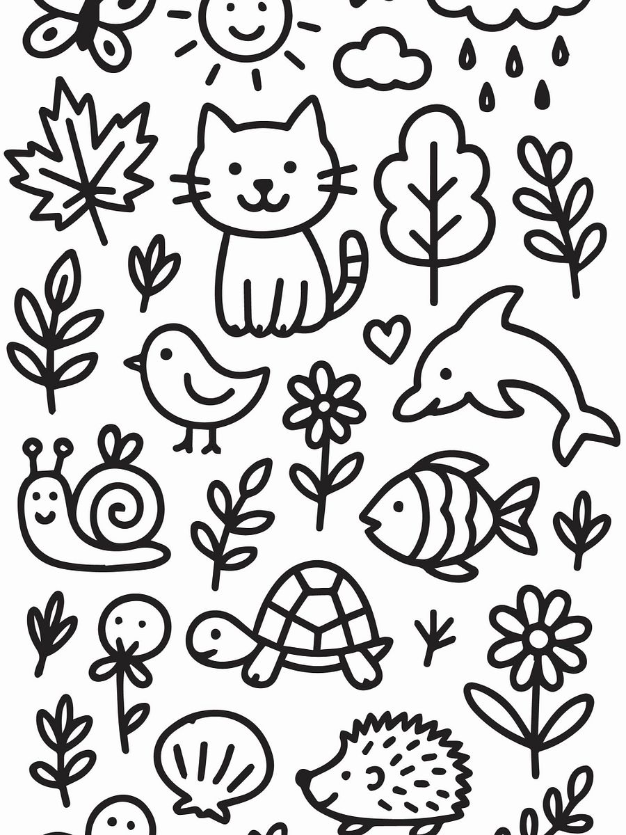 Basic Doodles Instant Download product image (4)