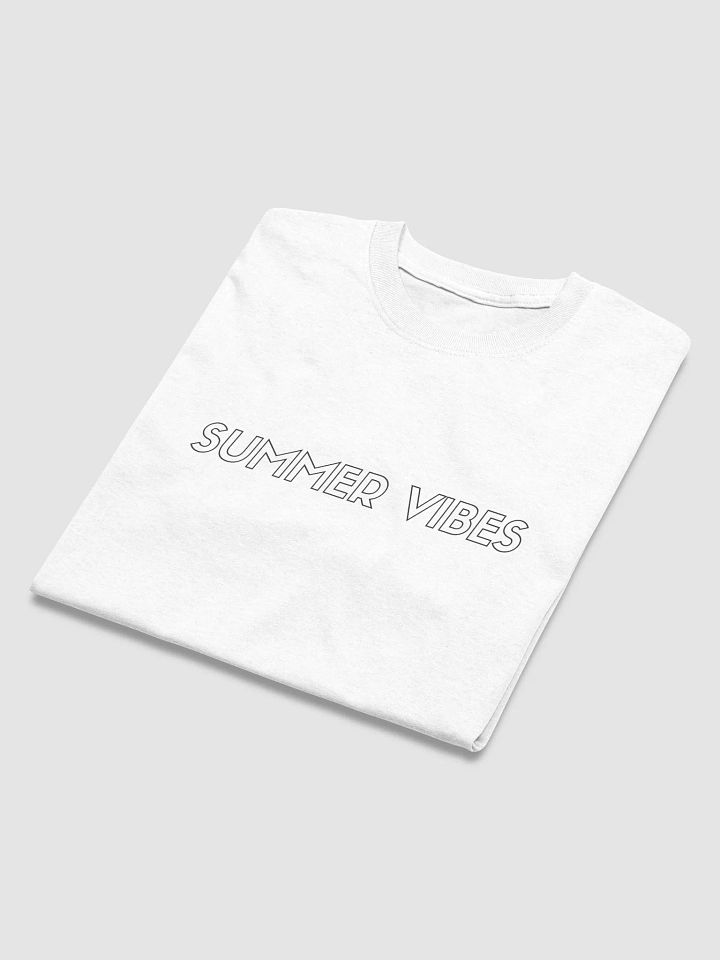 Summer Vibes Outline T-Shirt - White product image (2)
