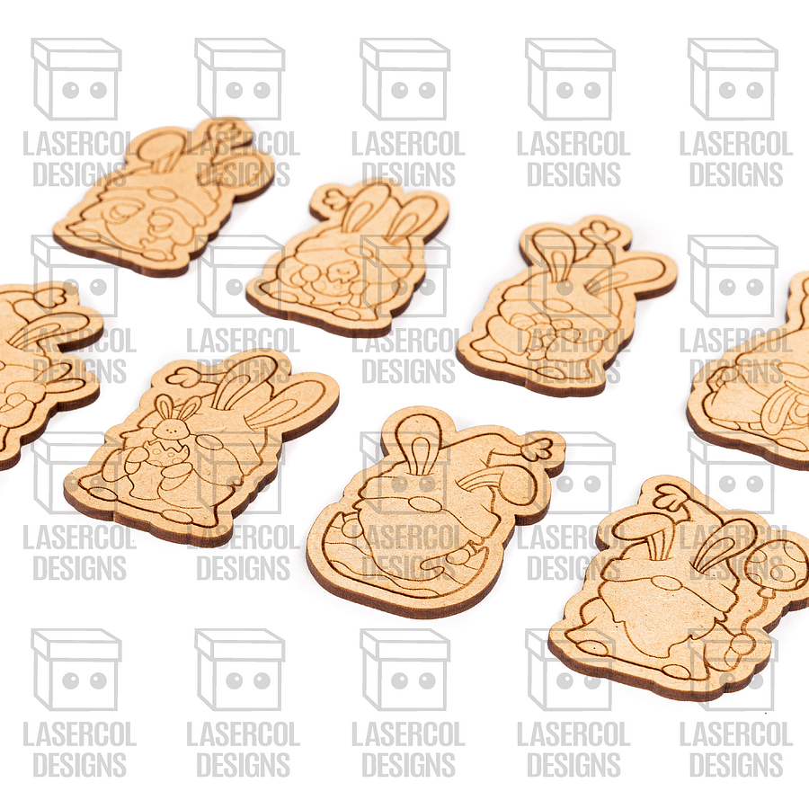 Easter Bunny Gnomes Set 2 - Laser Cut Files product image (8)