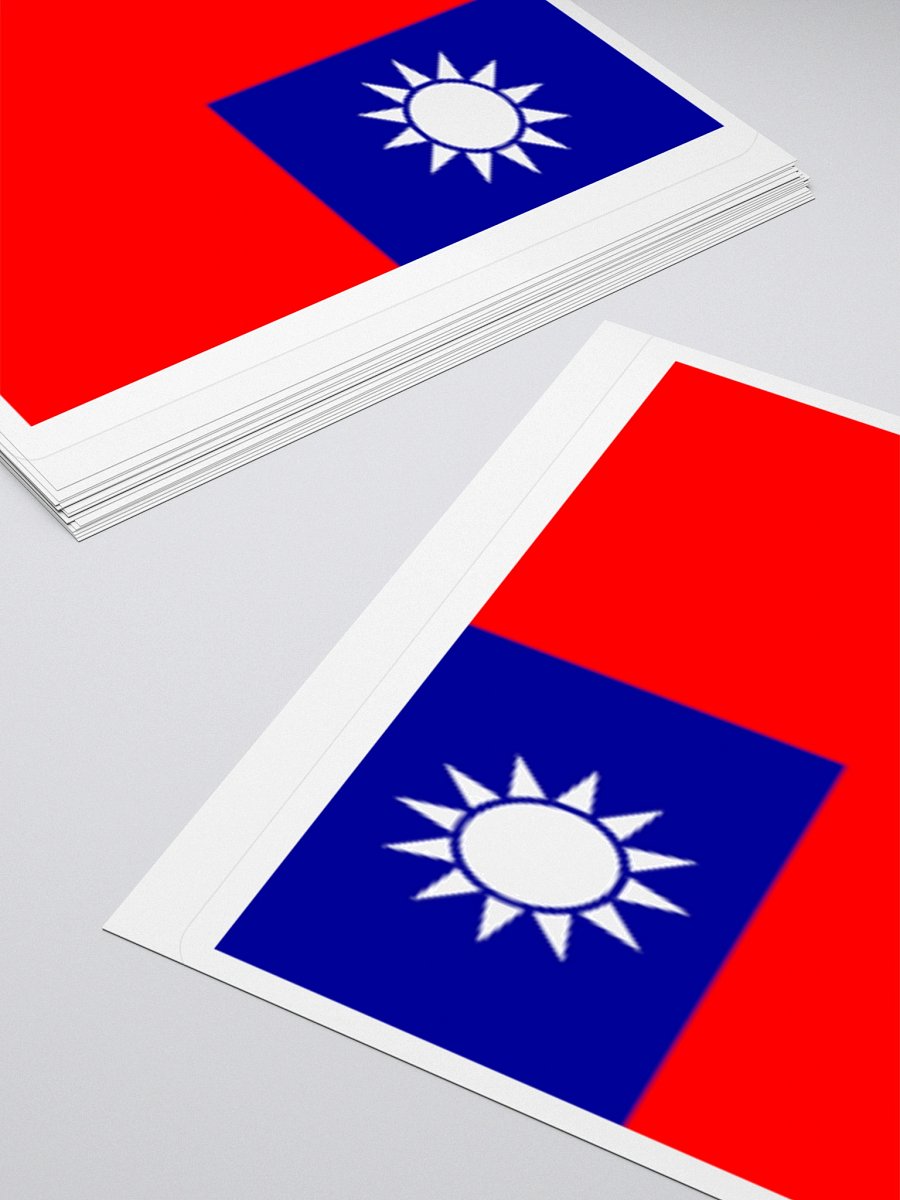 Exclusive Taiwan Flag Kiss-Cut Stickers - High-Quality Vinyl, Multiple Sizes product image (12)