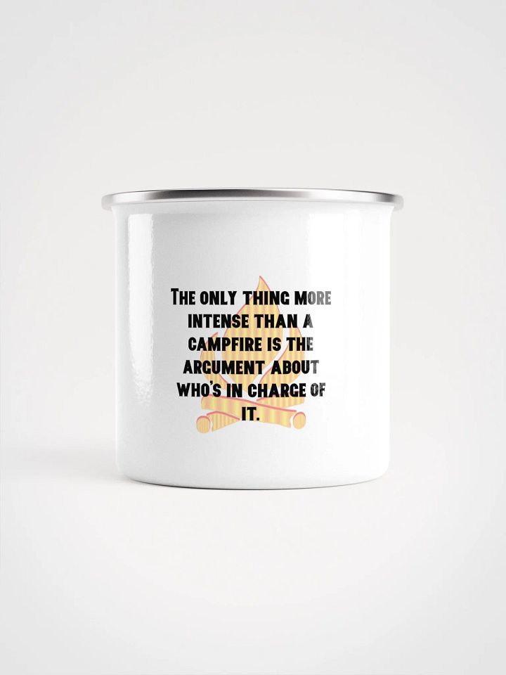 Flaming Campfire Enamel Mug product image (2)