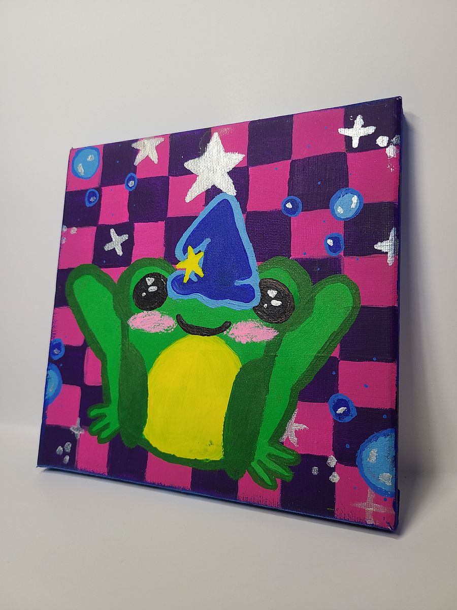 Lorde Frogwittz - 8x8 painting on canvas product image (6)