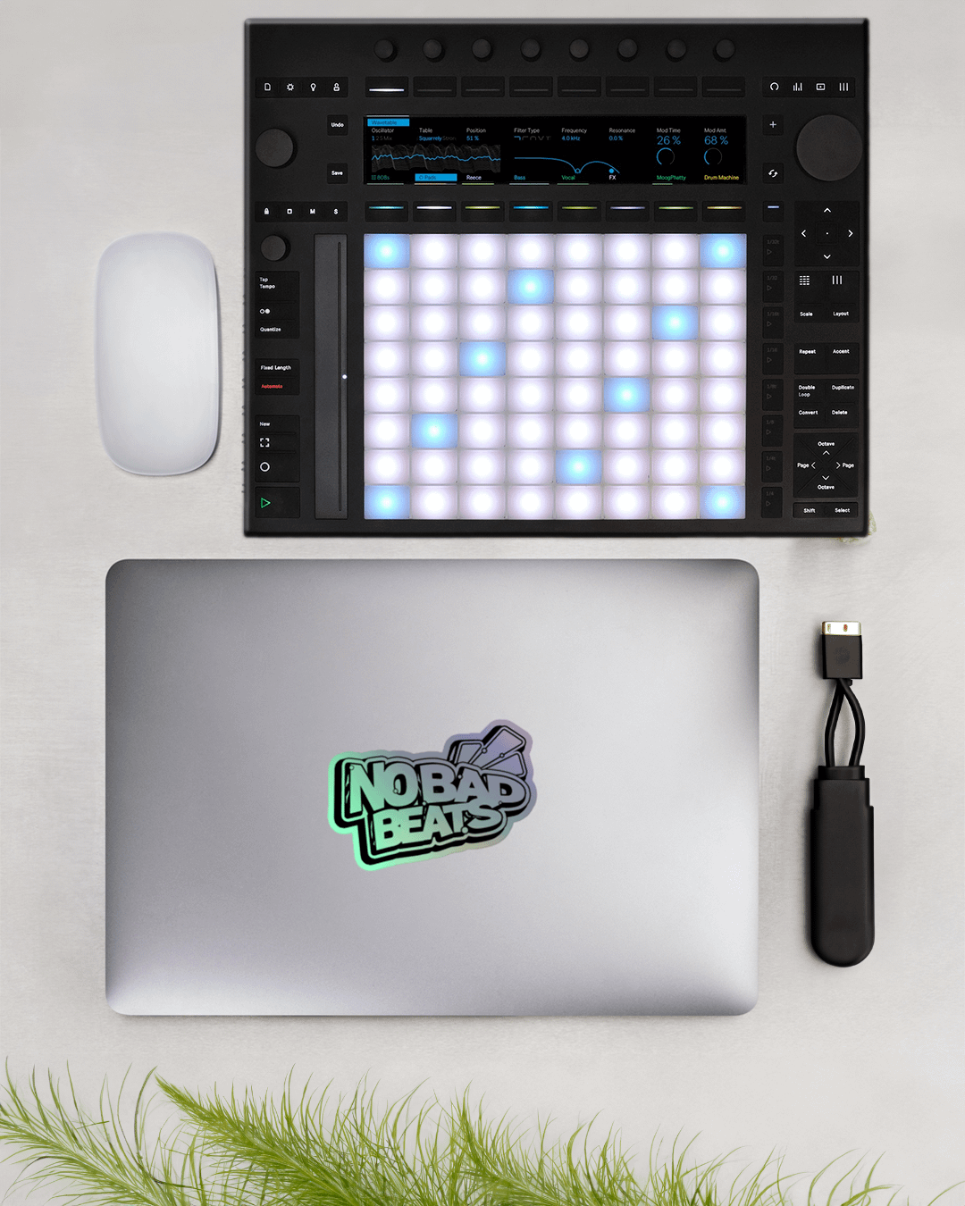 NO BAD BEATS LOGO HOLO STICKER product image (3)