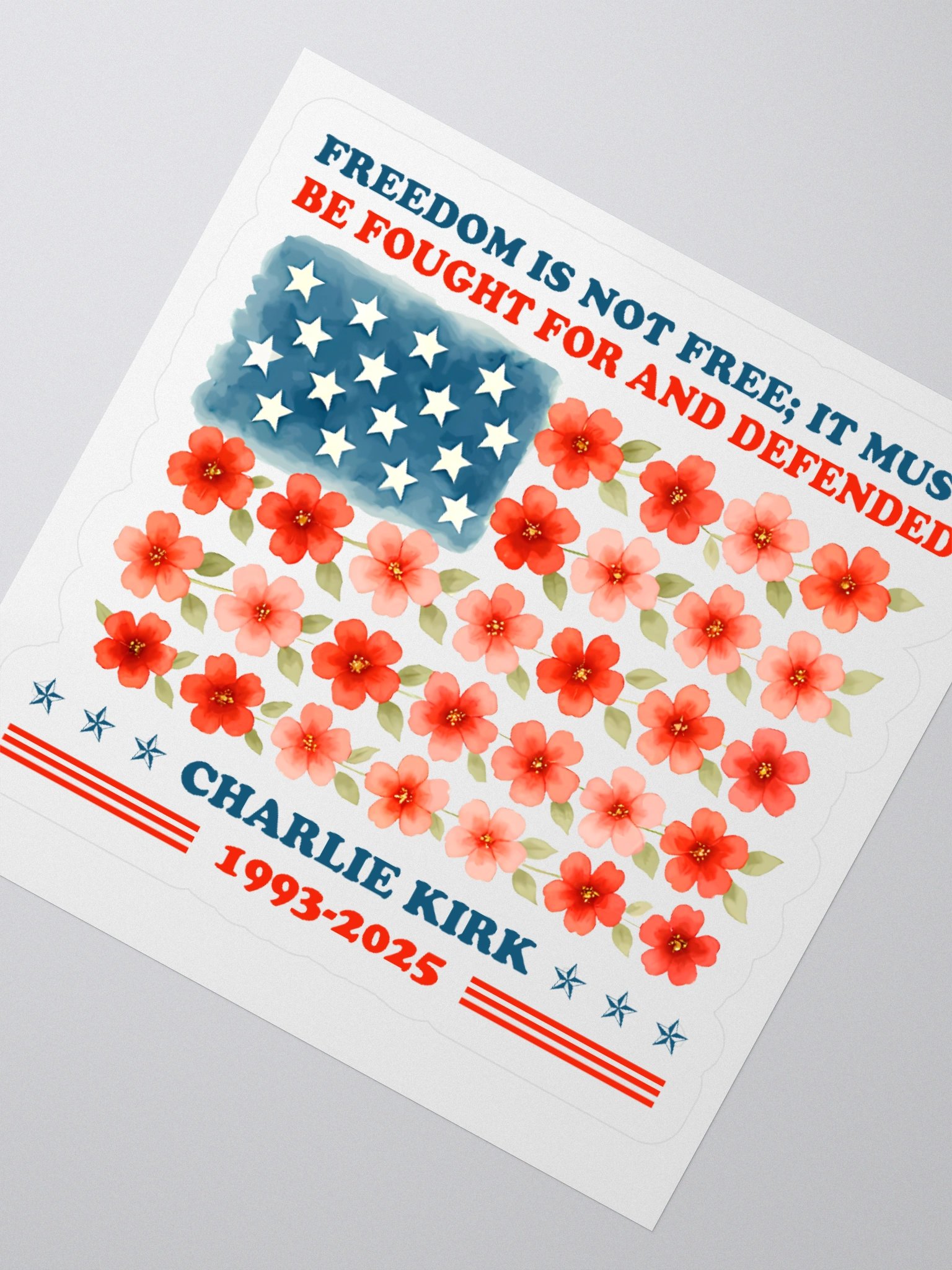 Charlie Kirk Bumper Sticker Car Laptop Decals & Magnets product image (1)